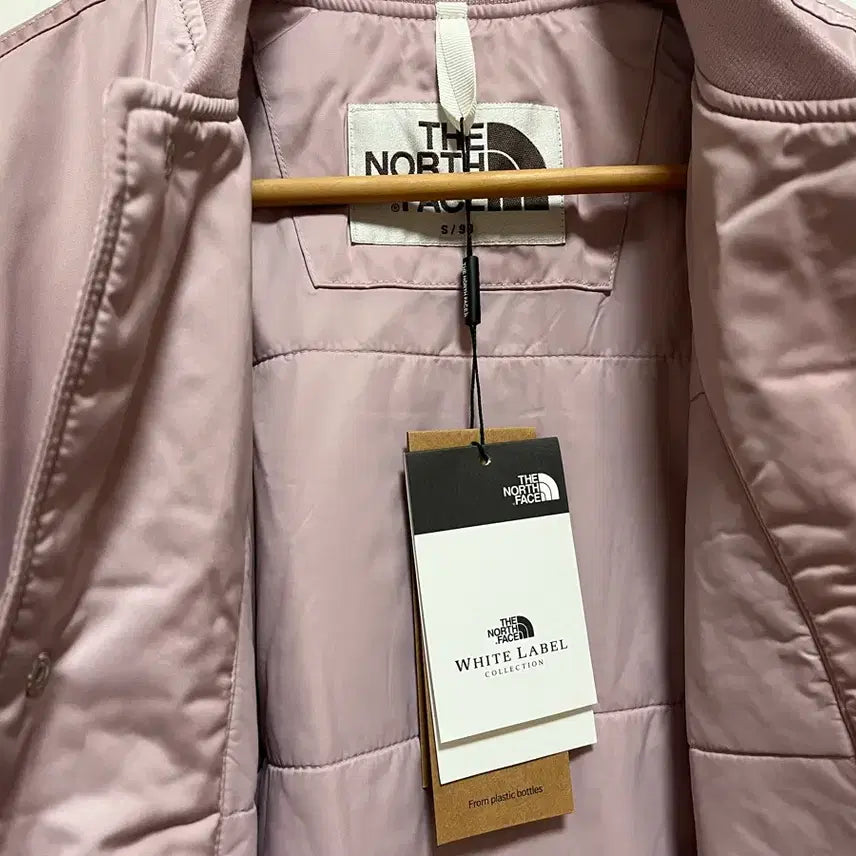 [BUNJANG] The North Face White Label Varsity Jacket Pink / 노스페이스 화이트라벨 바시티 자켓 핑크