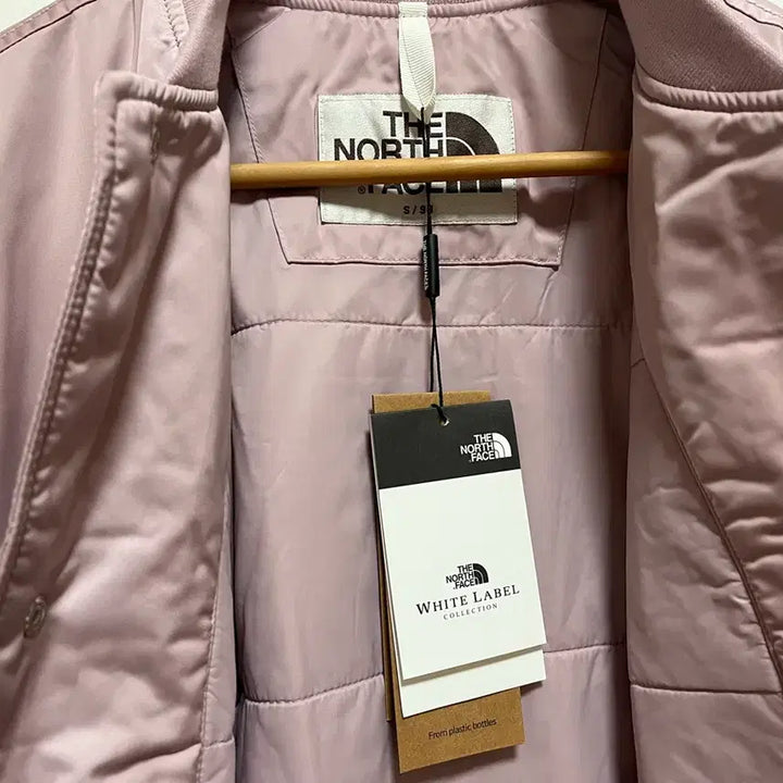 [BUNJANG] The North Face White Label Varsity Jacket Pink / 노스페이스 화이트라벨 바시티 자켓 핑크