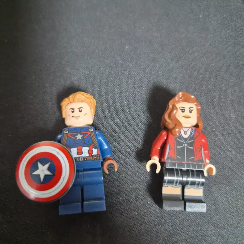 [BUNJANG] Lego Marvel Captain America Steve Rogers Scarlet Witch Wanda Maximoff Figure Set / 레고 마블 캡틴 아메리카 스티브 로져스 스칼렛위치 완다 막시모프 피규어