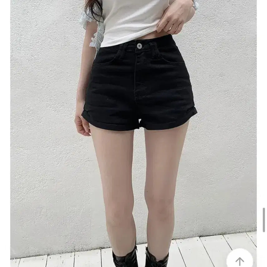 [SOLD OUT] 클래식블랑 옆셔링 블랙 숏팬츠 s 데님팬츠