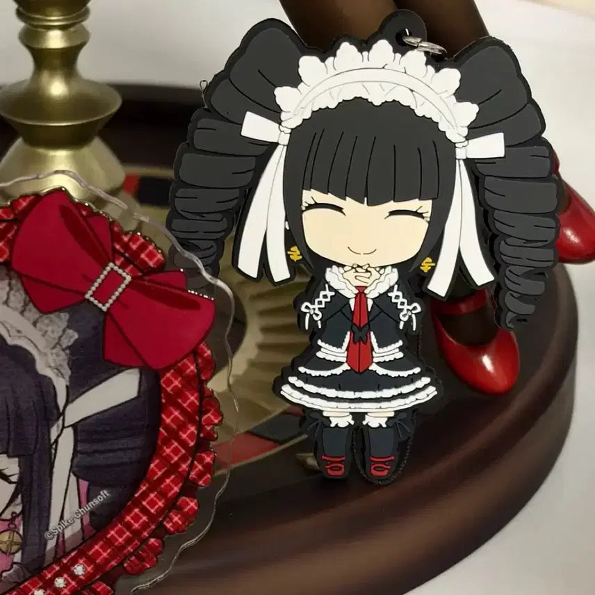 [BUNJANG] Danganronpa Celestia Ludenberg Rubber Strap Keyring / 단간론파 세레스 셀레스티아 루덴베르크 러버스트랩 키링