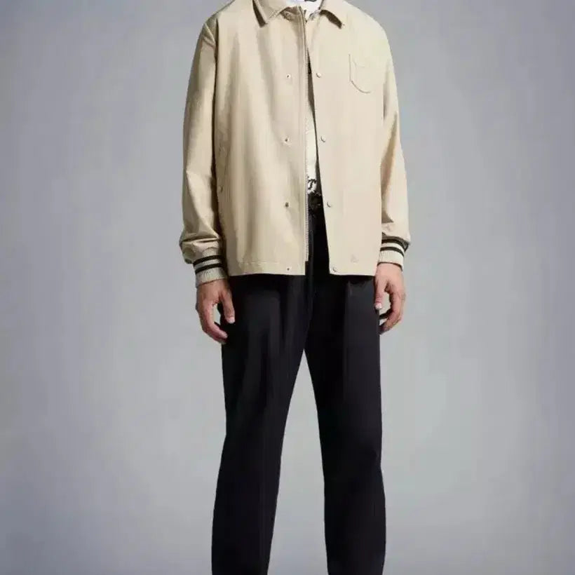[BUNJANG] Moncler Beige Shirt Jacket / 몽클레어 베이지색 자켓 셔츠자켓