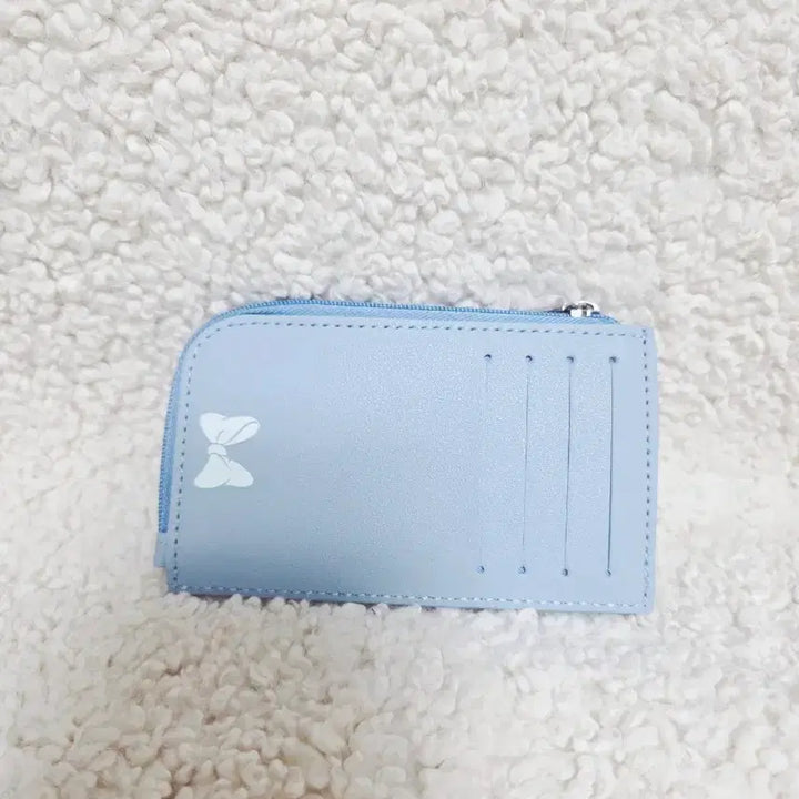 [BUNJANG] Disney Mini Mouse White Dot Card Wallet / 미니마우스 지퍼 카드지갑 흰색 도트