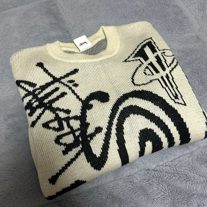 [BUNJANG] Nike x Stussy NRG Long Sleeve Knit Sweater / 나이키 x 스투시 NRG 롱슬리브 니트 스웨터 파슬