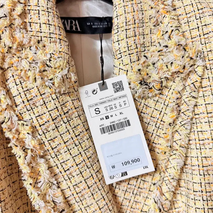 [SOLD OUT] 자라 zara 트위드자켓 s사이즈