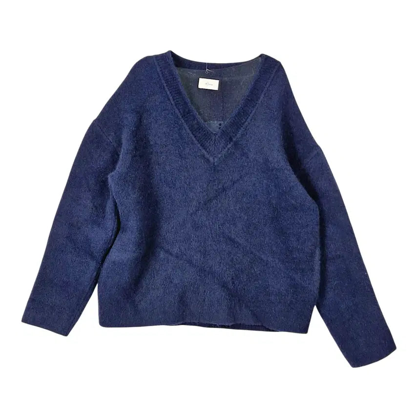 [BUNJANG] Moia V-Neck Drop Shoulder Knit Sweater / 모이아 브이넥 드롭숄더 니트 F