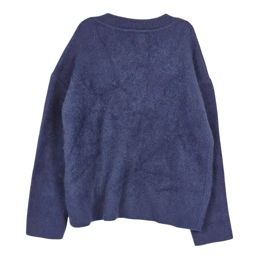 [BUNJANG] Moia V-Neck Drop Shoulder Knit Sweater / 모이아 브이넥 드롭숄더 니트 F