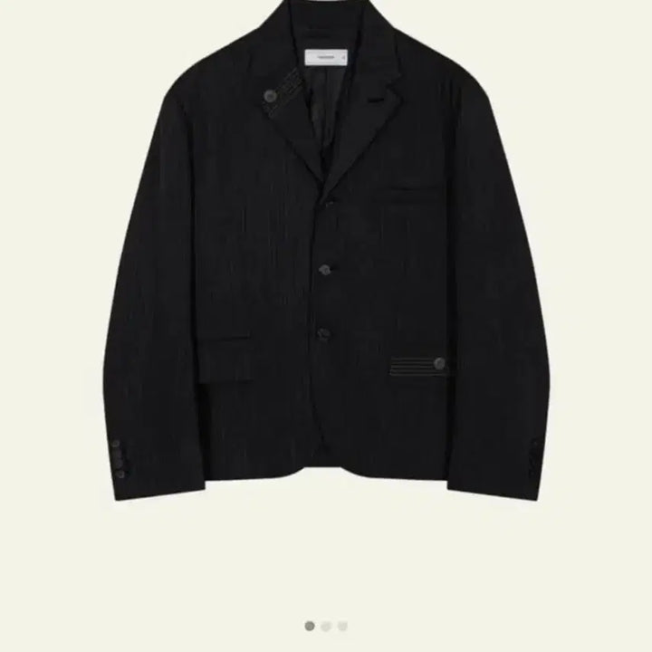[SOLD OUT] 웨이비니스 스트라이프 블레이저 차콜 브라운 2