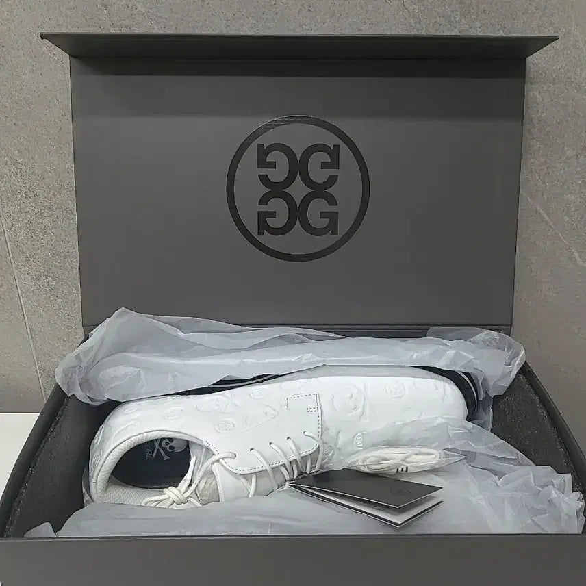 [BUNJANG] G/FORE Skull Print Golf Shoes White / 지포어(정품) 해골 프린트 골프화 화이트 새상품 265/270