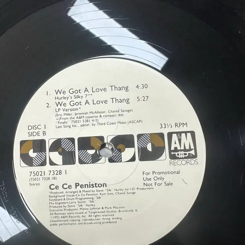 [BUNJANG] Ce Ce Peniston We Got A Love Thang 2LP / [LP] 씨씨 페니스턴 - WE GOT A LOVE THANG 2LP
