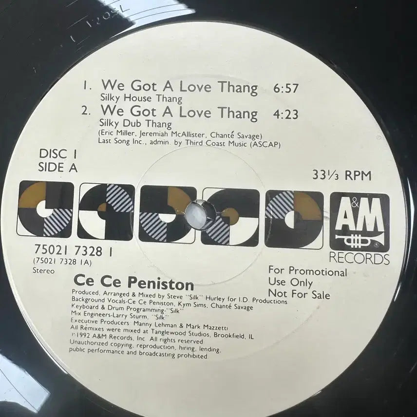 [BUNJANG] Ce Ce Peniston We Got A Love Thang 2LP / [LP] 씨씨 페니스턴 - WE GOT A LOVE THANG 2LP