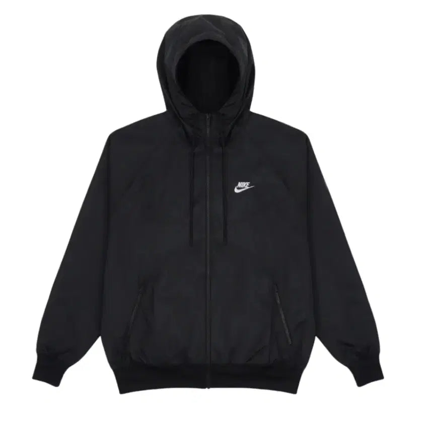 [BUNJANG] Nike Black Hooded Windbreaker Jacket / 나이키 바람막이 후드 블랙 점퍼