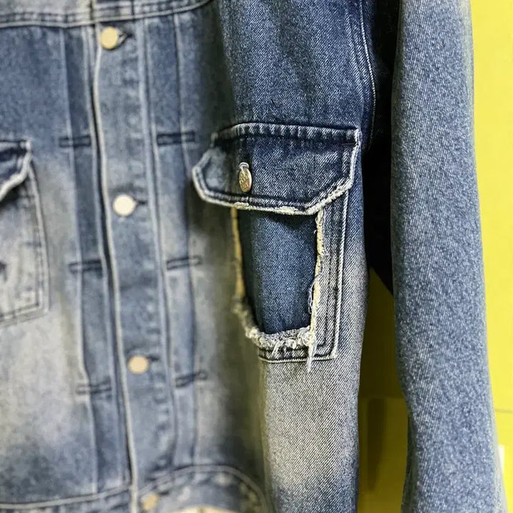 [BUNJANG] Goodness Grunge Denim Jacket (XL) / 굿니스 그런지 데님 자켓(XL)