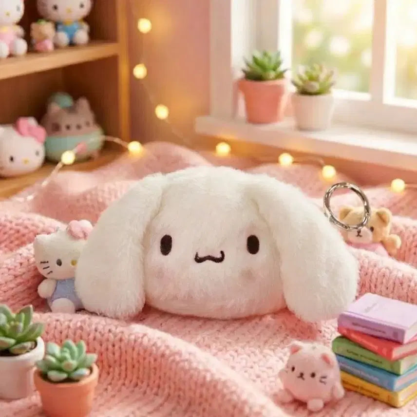 [BUNJANG] Sanrio Cinnamoroll Mini Monotone Pouch Keychain / (새상품) 산리오 모노톤 미니 파우치 키링 에어팟 동전파우치(시나모롤)
