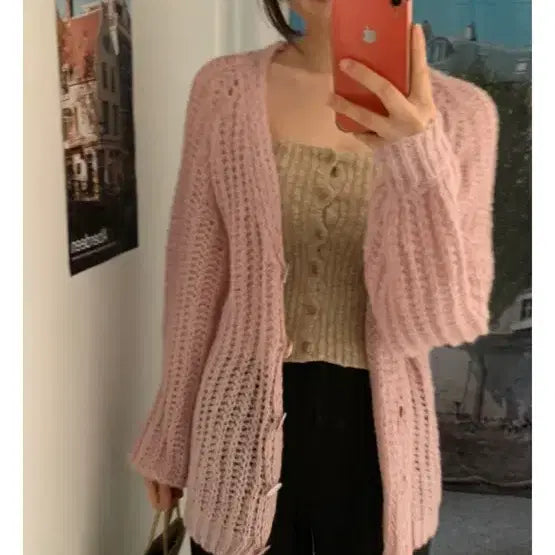 [BUNJANG] Oini Cherry Blossom Cardigan / 벚꽃룩) 오이니 가디건