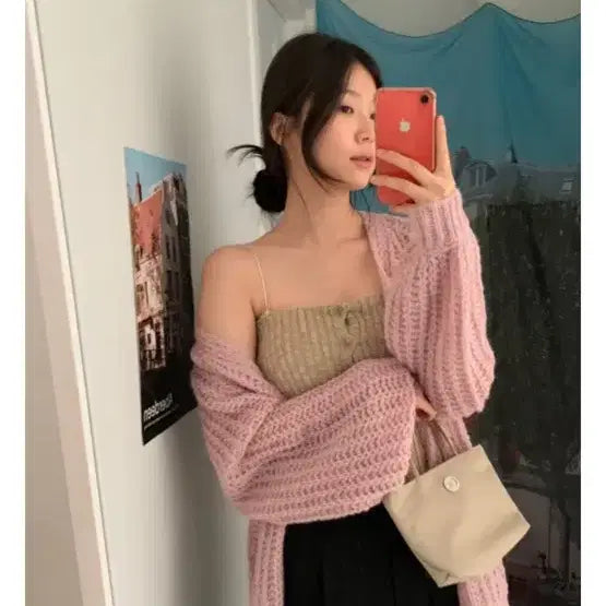 [BUNJANG] Oini Cherry Blossom Cardigan / 벚꽃룩) 오이니 가디건
