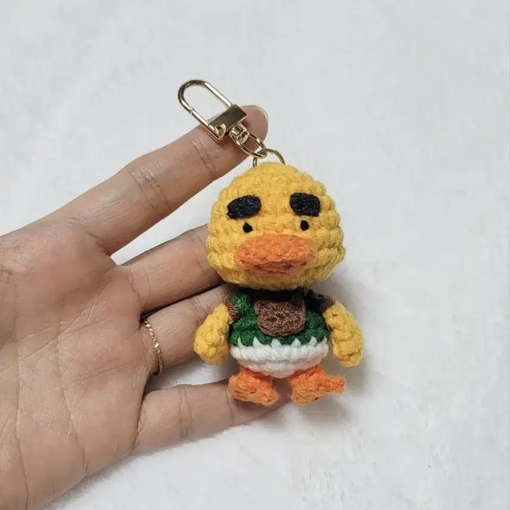 [BUNJANG] Handmade Knitted Raymond Keychain / 핸드메이드 뜨개 동물의 숲 리처드 키링 동숲 키링