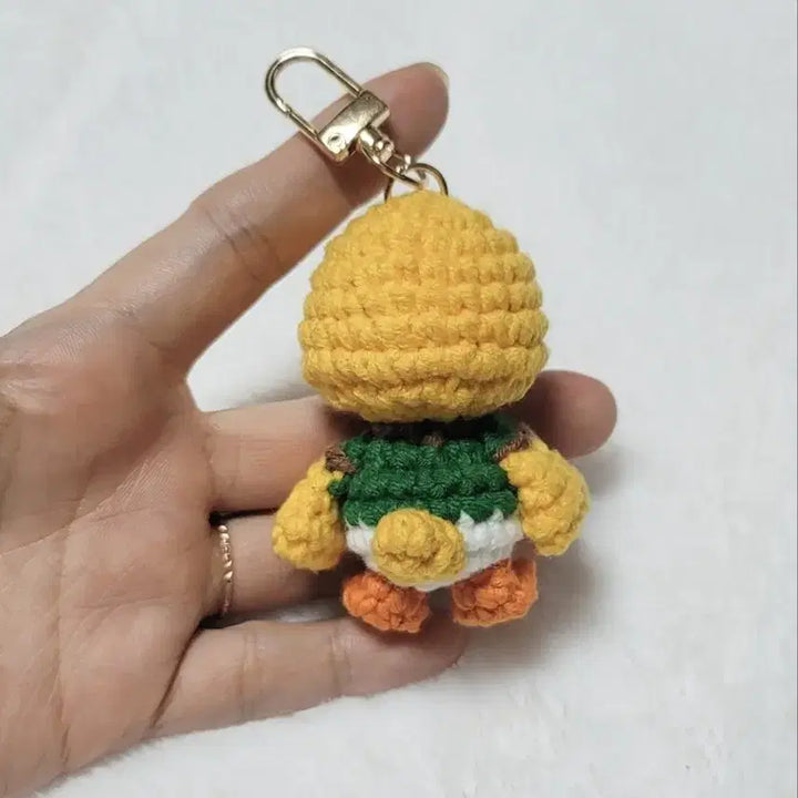 [BUNJANG] Handmade Knitted Raymond Keychain / 핸드메이드 뜨개 동물의 숲 리처드 키링 동숲 키링