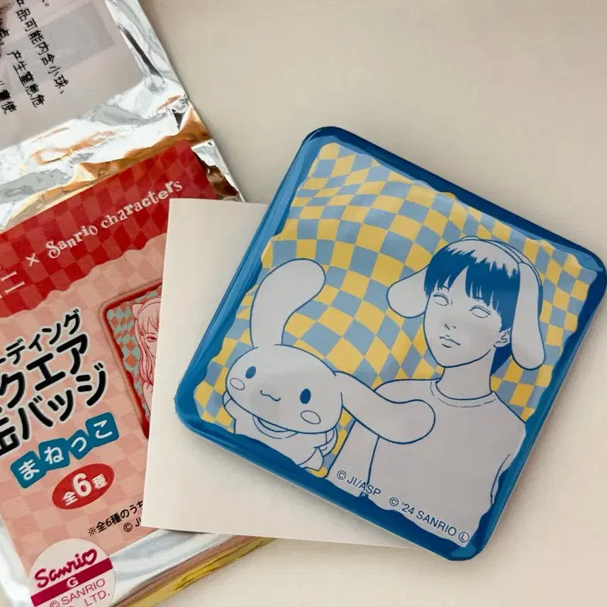 [BUNJANG] Junji Ito Sanrio Cinnamoroll Badge / 이토 준지 X 산리오 콜라보 뱃지 시나모롤