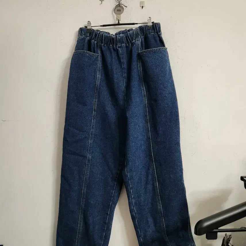 [BUNJANG] Denim Wide Pants / 청 데님 와이드 팬츠 Free사이즈