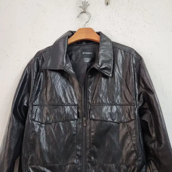 [BUNJANG] GIVERNY Black Leather Jacket / GIVERNY 지베르니 블랙 레더 자켓77