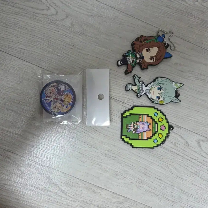 [BUNJANG] Uma Musume Keyring 3-Piece Set + Uma Yon Masking Tape / 우마무스메 굿즈 키링3종 + 우마욘 마스킹 테이프