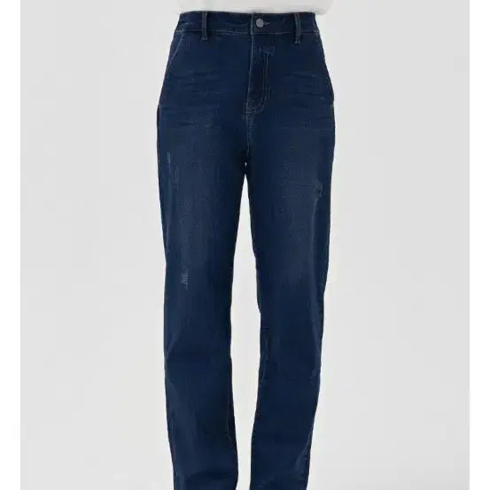 [BUNJANG] Chase Culture Fleece Lined Denim Pants / 체이스컬트 기모뒷밴딩사선포켓데님