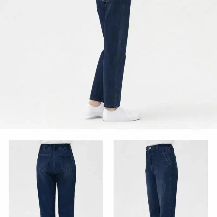 [BUNJANG] Chase Culture Fleece Lined Denim Pants / 체이스컬트 기모뒷밴딩사선포켓데님