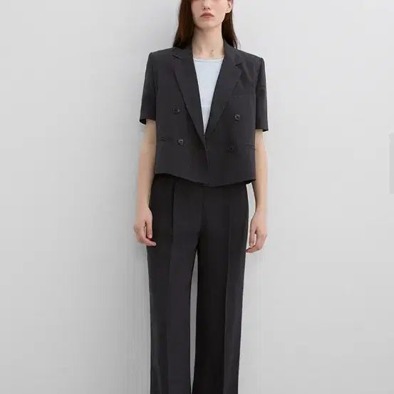 [BUNJANG] LIST One-Tuck Wide Setup Pants / LIST 리스트 원턱 와이드 셋업 팬츠 44 정장 오피스룩