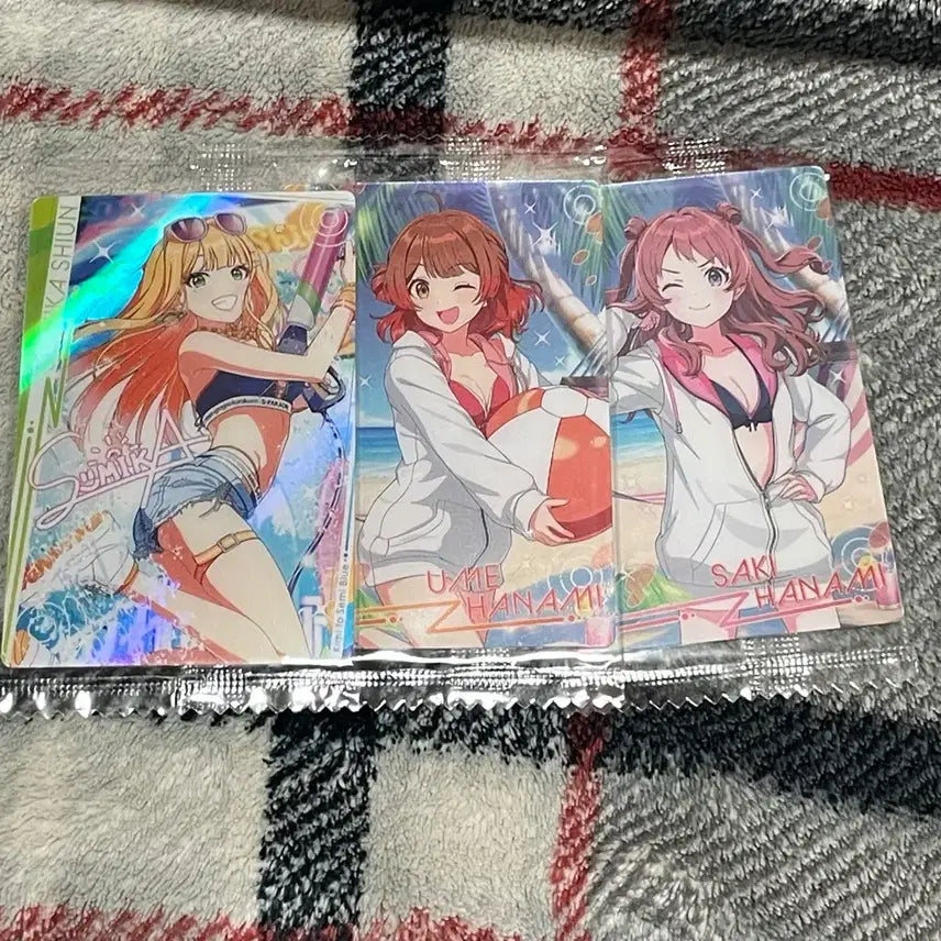 [BUNJANG] Gakuen Idolmaster Sumika Ume Sakisaki Bundle Set / 학원 아이돌마스터 가쿠마스 학원마스 웨하스 카드 스미카 우메 사키 일괄