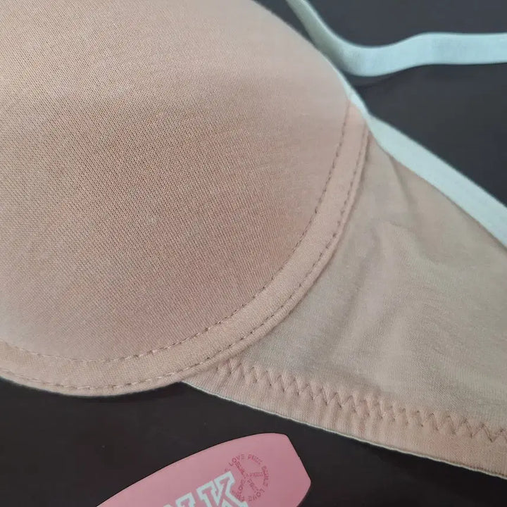 [BUNJANG] Wire Bra and Panty Set 80B / 새상품)와이어 면스판브라세트 80B.팬티M95호 핑크스파클링 살구색