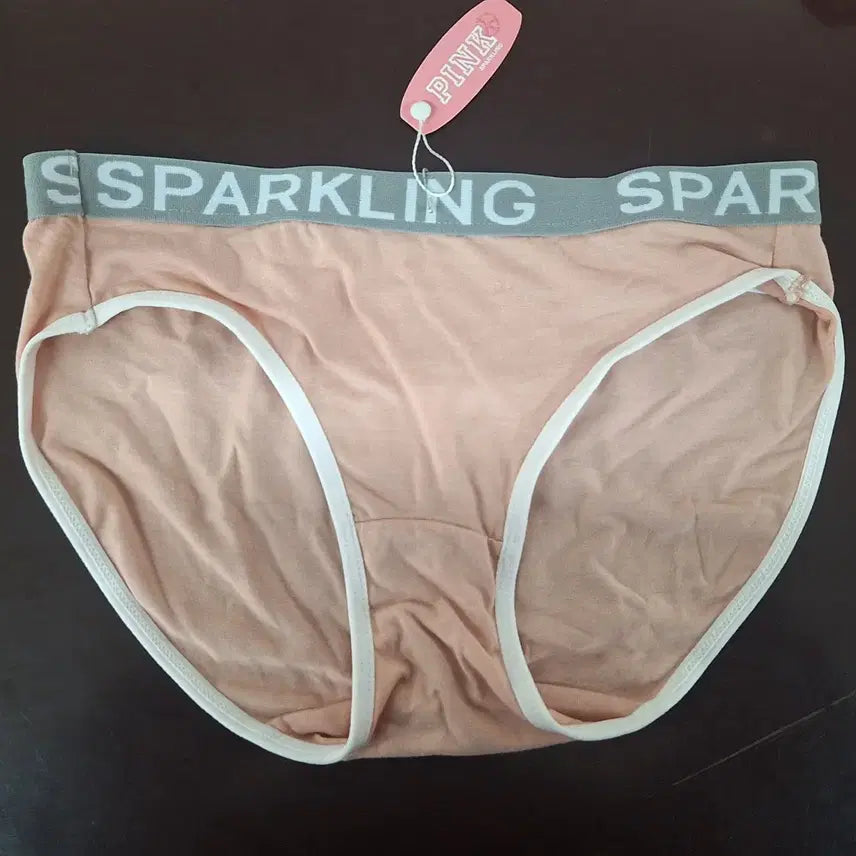 [BUNJANG] Wire Cotton Spandex Bra Set - 75C / S (90) - Pink / 새상품)와이어 면스판브라세트 75C.팬티S90호 핑크스파클링 살구색