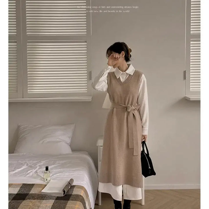 [BUNJANG] Lilly &amp; Co. Plus Size Dress / 리리앤코 빅사이즈 원피스