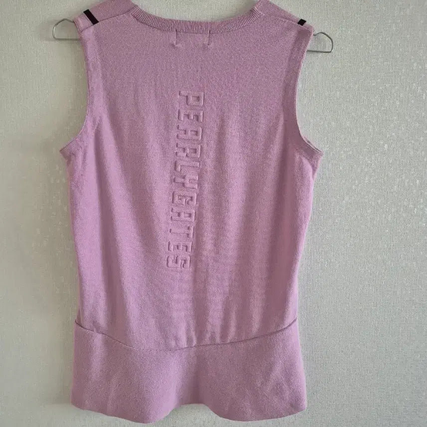 [BUNJANG] PEARLY GATES Golf Knit Vest Pink / PEARLY GATES 골프 니트 조끼 핑크