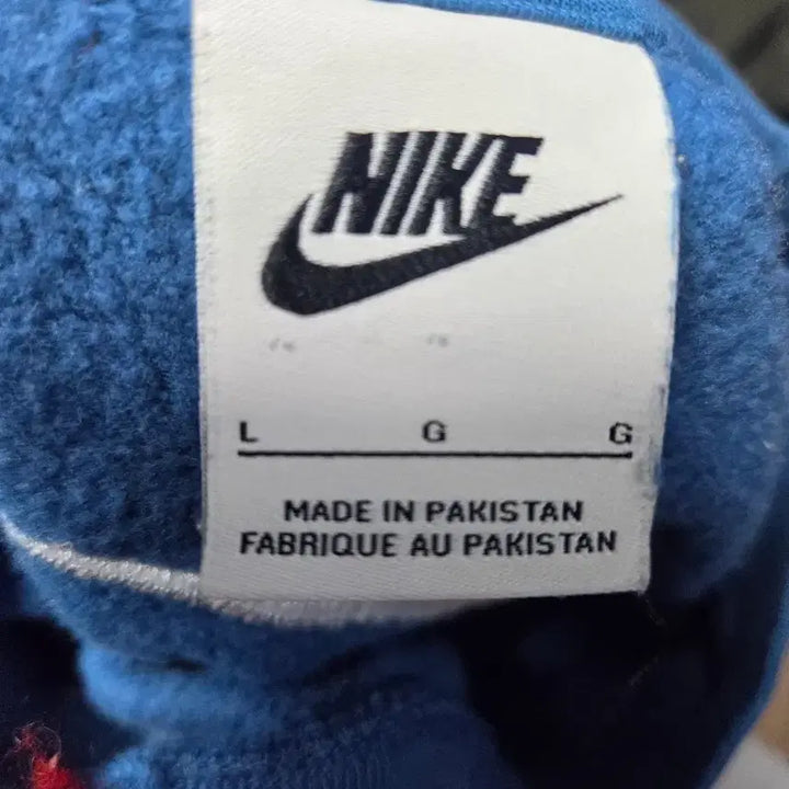 [BUNJANG] Nike Blue Swoosh Logo Sweatshirt / 나이키 블루 스우시 로고 맨투맨 티셔츠
