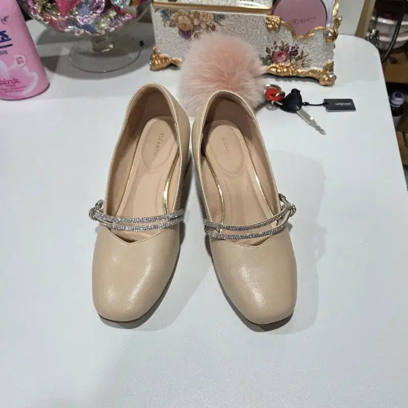 [BUNJANG] Elcanto Cubic Strap Heels / 엘칸토큐빅스트랩구두