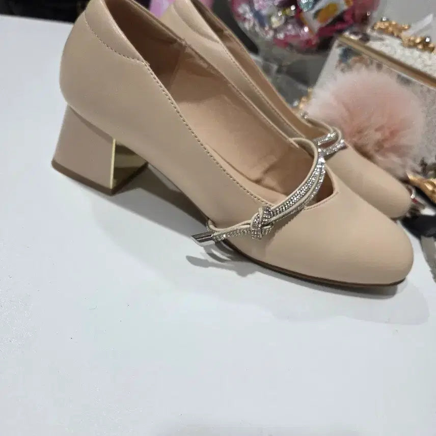 [BUNJANG] Elcanto Cubic Strap Heels / 엘칸토큐빅스트랩구두