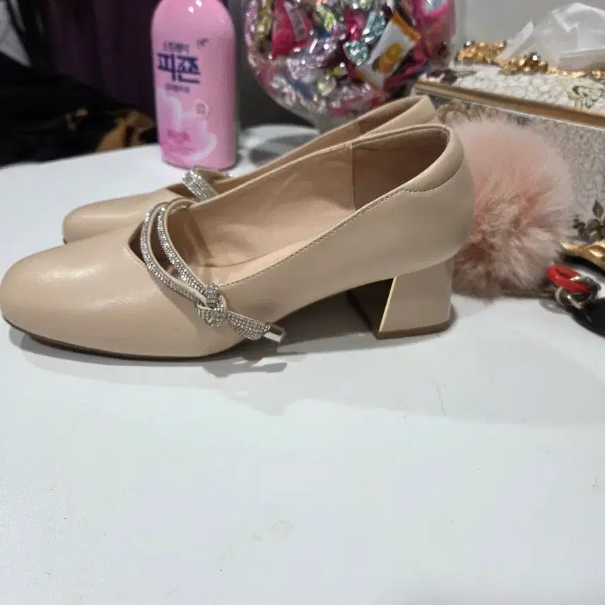 [BUNJANG] Elcanto Cubic Strap Heels / 엘칸토큐빅스트랩구두