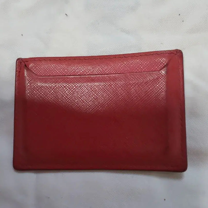 [BUNJANG] Prada Saffiano Card Holder Red / 프라다 사피아노 카드지갑 레드