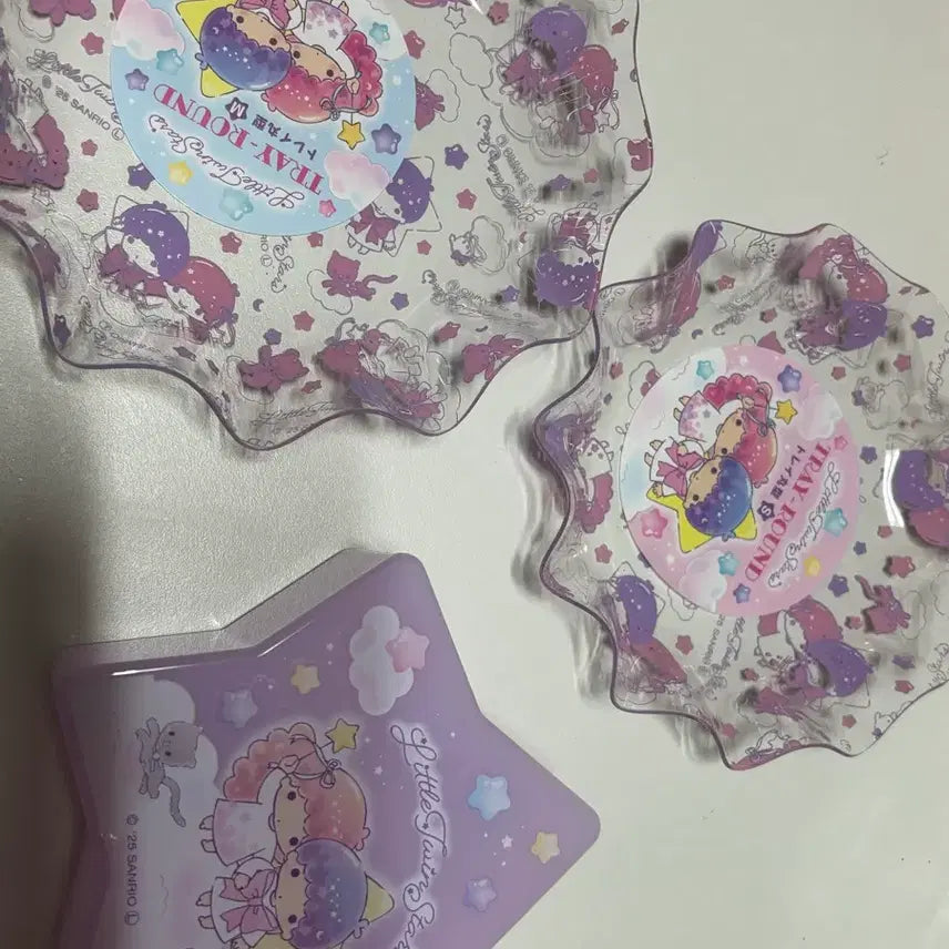 [BUNJANG] Sanrio Kiki &amp; Lala Little Twin Stars Bundle Set / 산리오 키키라라 리틀트윈스타 접시 + 연필꽂이 일괄