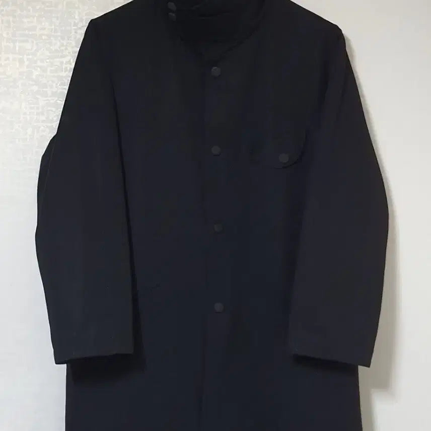 [SOLD OUT] 아르마니 꼴레지오니 블랙 하이넥 싱글 코트 95/매장판