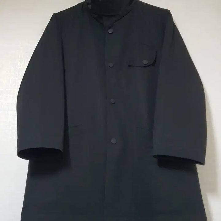 [SOLD OUT] 아르마니 꼴레지오니 블랙 하이넥 싱글 코트 95/매장판