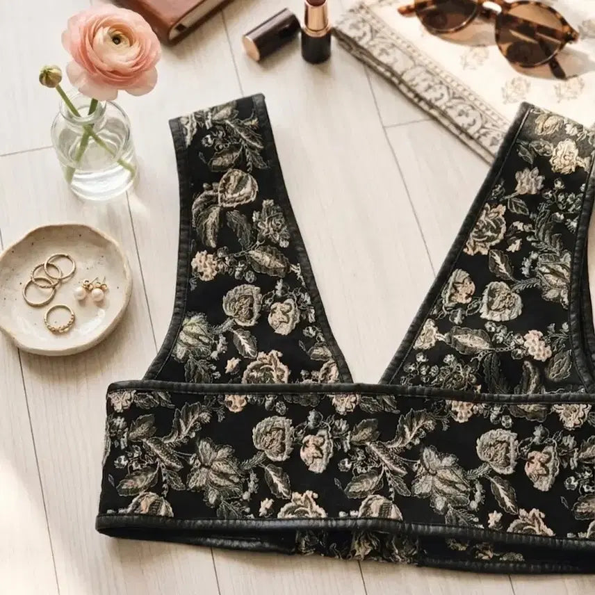 [BUNJANG] apres jour mignon Gobelin Embroidery Bustier / [일본 정품] 아프레쥬르 미뇽(apres jour mignon) 뷔스티에