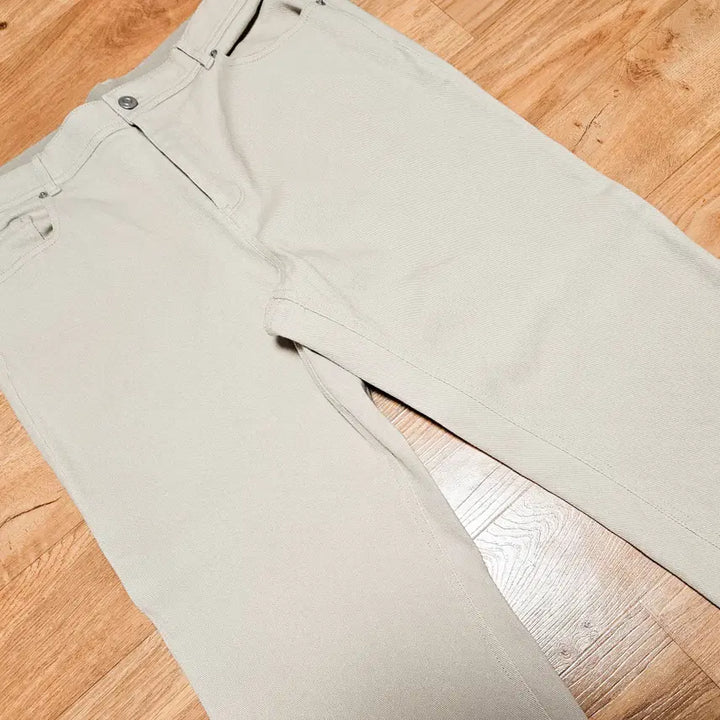 [BUNJANG] TBJ Straight Fit Pants Beige L / TBJ 이너밴딩 스트레이트핏 바지 베이지 L (32)