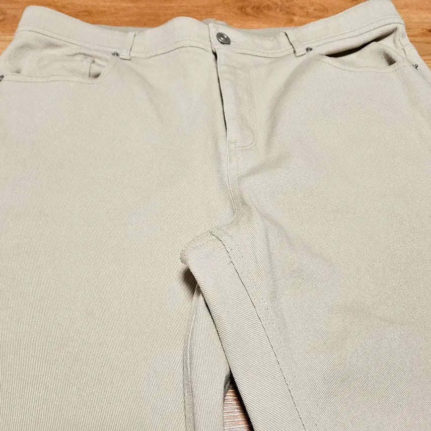 [BUNJANG] TBJ Straight Fit Pants Beige L / TBJ 이너밴딩 스트레이트핏 바지 베이지 L (32)