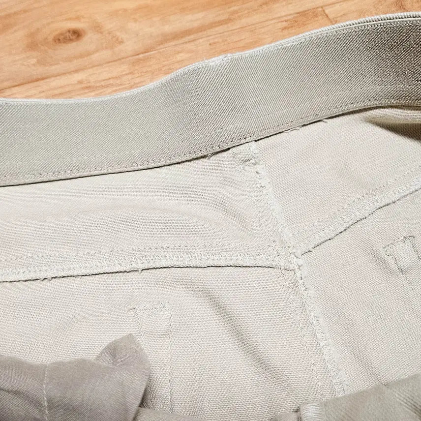 [BUNJANG] TBJ Straight Fit Pants Beige L / TBJ 이너밴딩 스트레이트핏 바지 베이지 L (32)