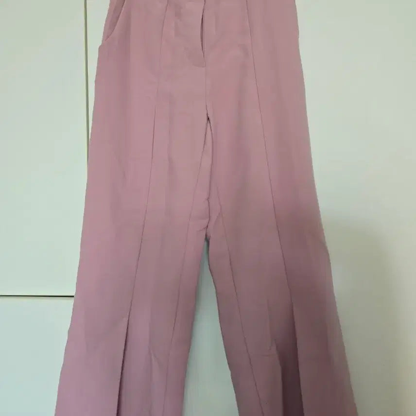[BUNJANG] Pink Wide Leg Slacks / 핑크색 팬츠 슬랙스