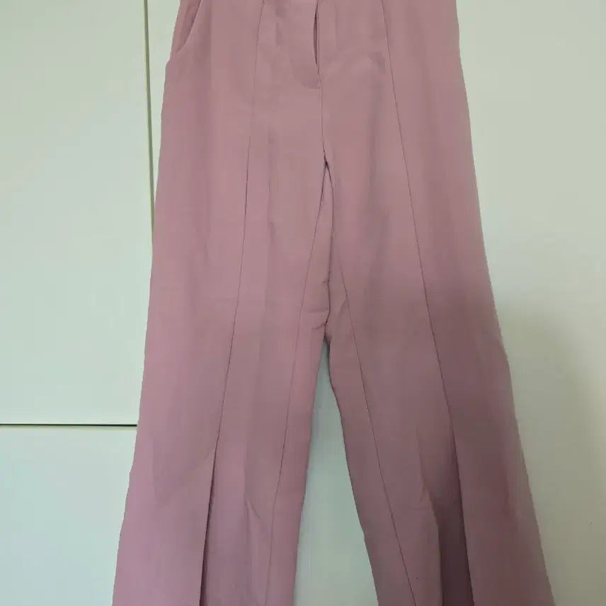 [BUNJANG] Pink Wide Leg Slacks / 핑크색 팬츠 슬랙스