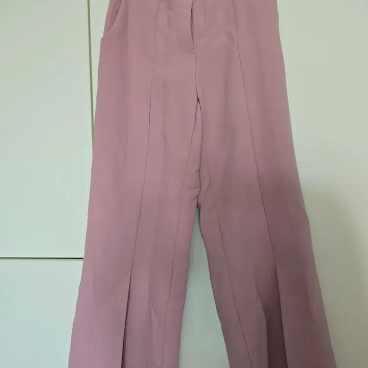 [BUNJANG] Pink Wide Leg Slacks / 핑크색 팬츠 슬랙스