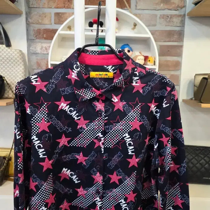 [SOLD OUT] macaw 마카우 별 패턴 셔츠100